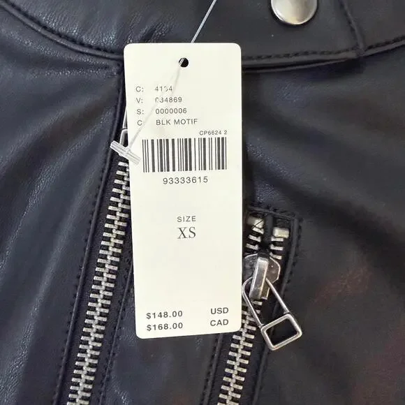 NWT Anthropologie Sleeveless Faux Leather Belted Micro Romper Size XS - Picture 7 of 8